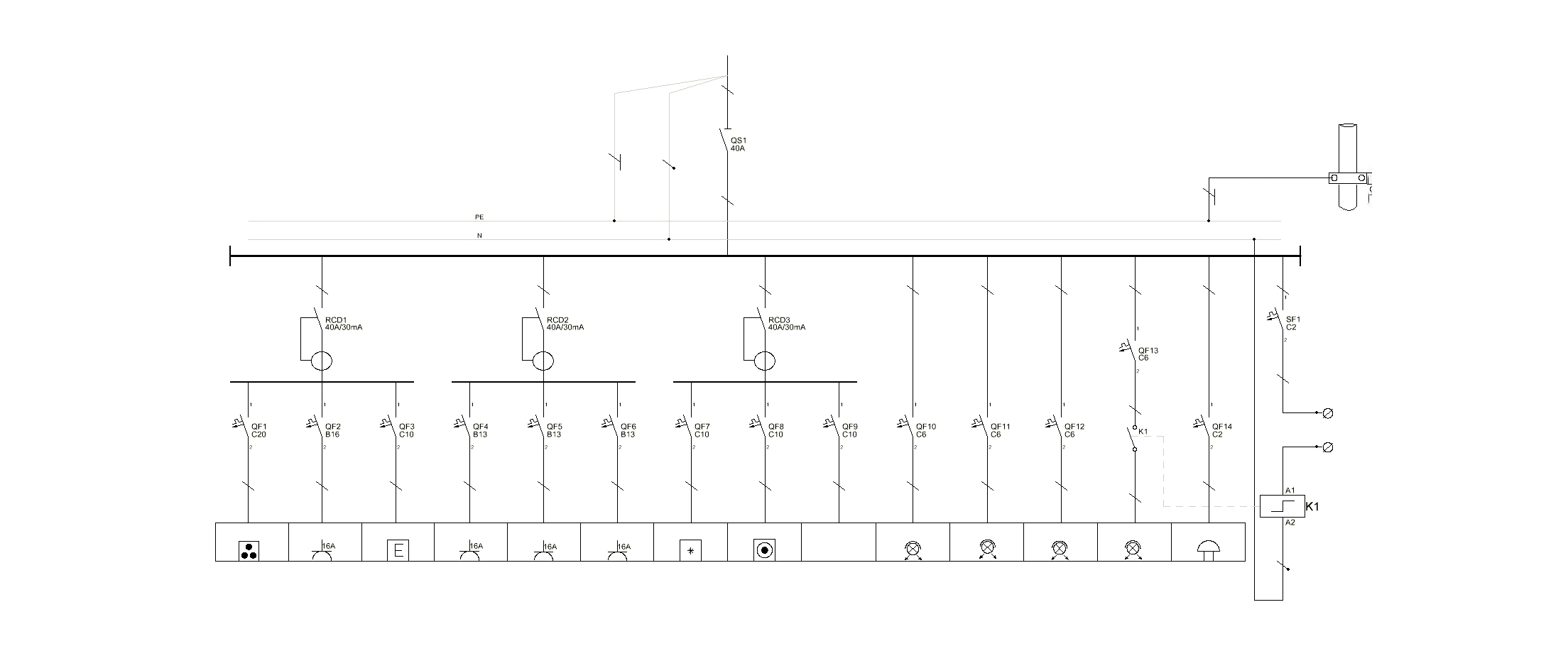 Single Line Diagram How To Represent The Electrical Installation Of A House Stacbond